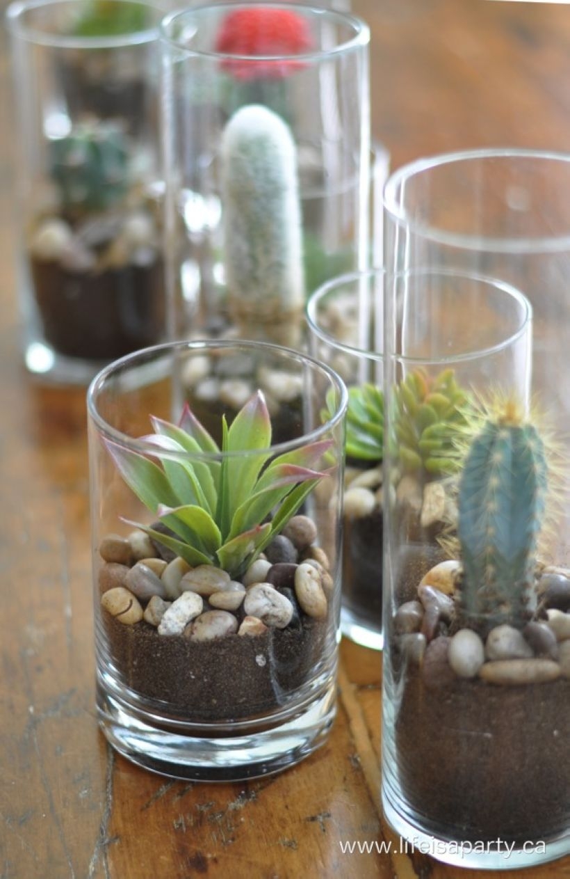 Faux cactus and succulent projects and ideas to decorate your home 26