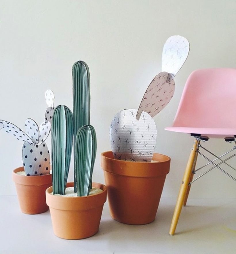 Faux cactus and succulent projects and ideas to decorate your home 29