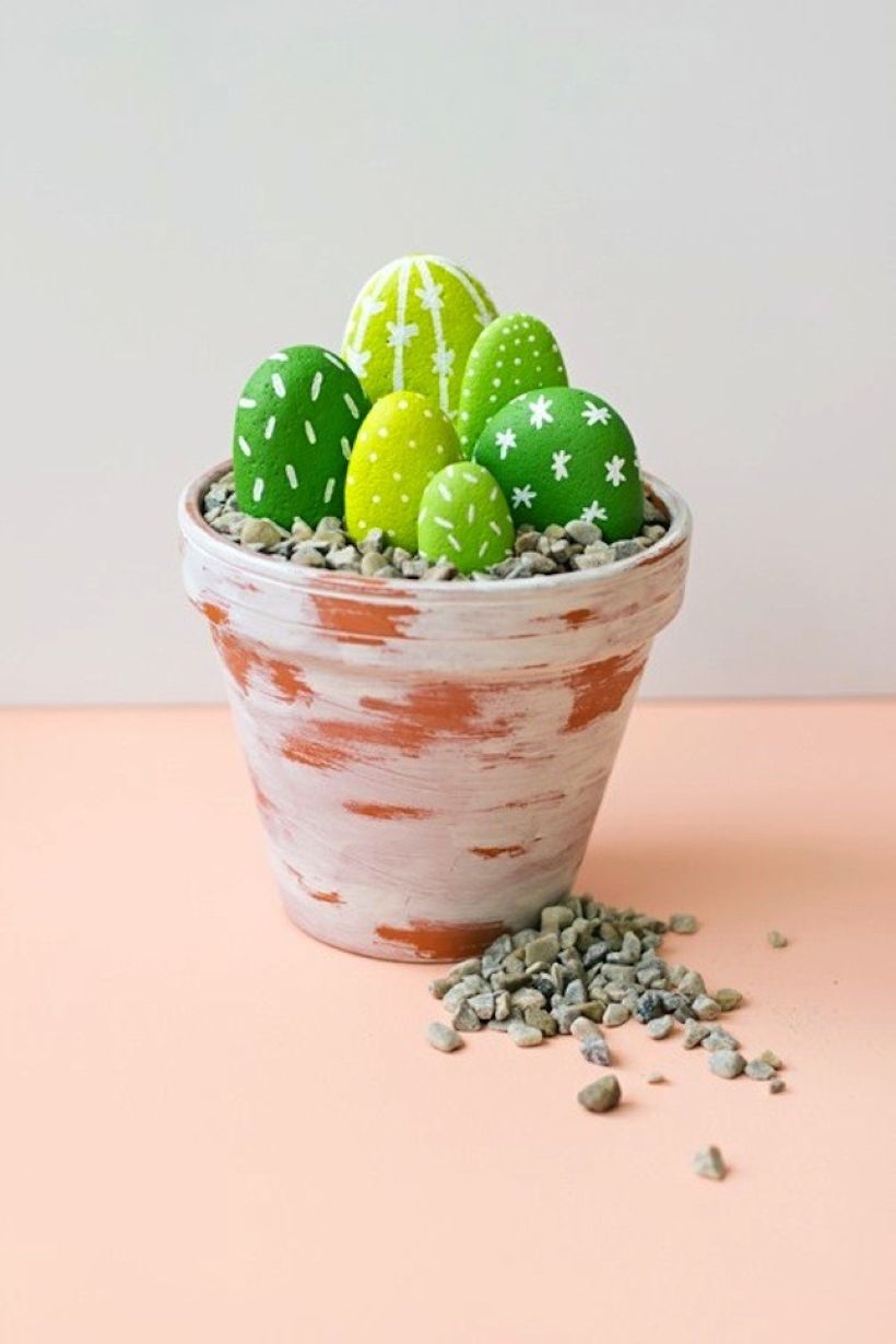 Faux cactus and succulent projects and ideas to decorate your home 37