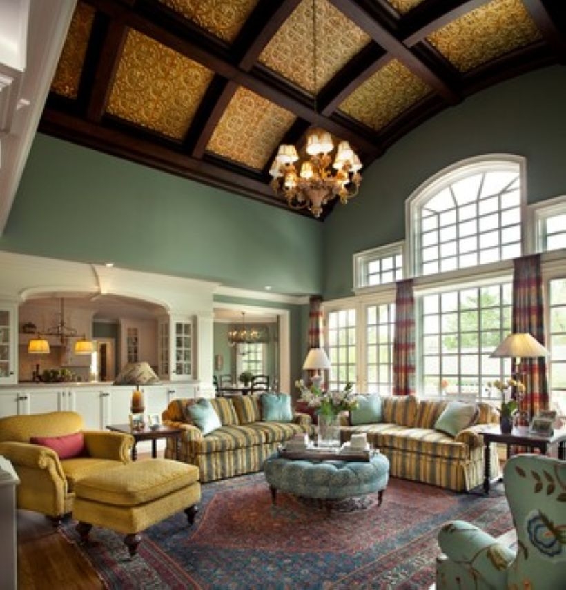 High ceilings accent wall with traditional and classic look 10