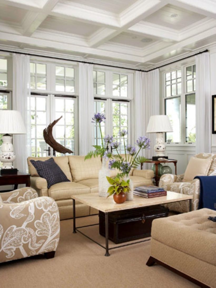 High ceilings accent wall with traditional and classic look 34