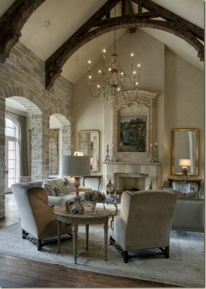 High ceilings accent wall with traditional and classic look 38