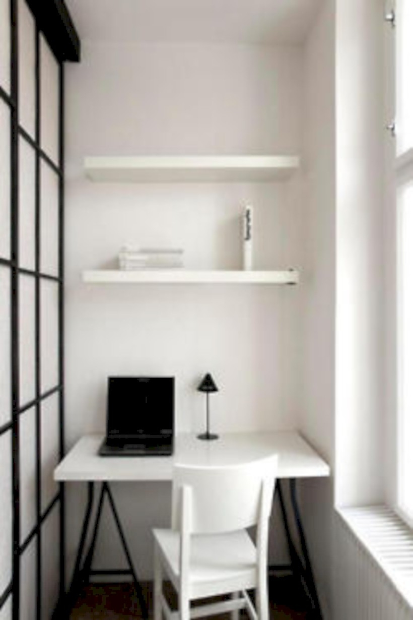 Neat and clean minimalist workspace design ideas for your home 15