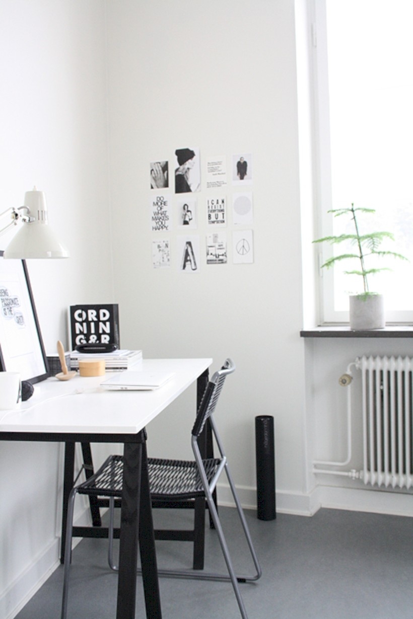 Neat and clean minimalist workspace design ideas for your home 22
