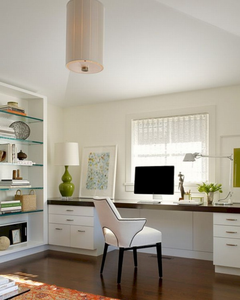 Neat and clean minimalist workspace design ideas for your home 26