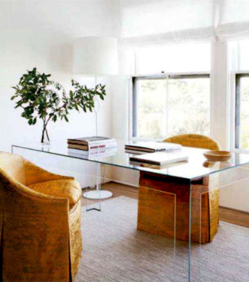 Neat and clean minimalist workspace design ideas for your home 33