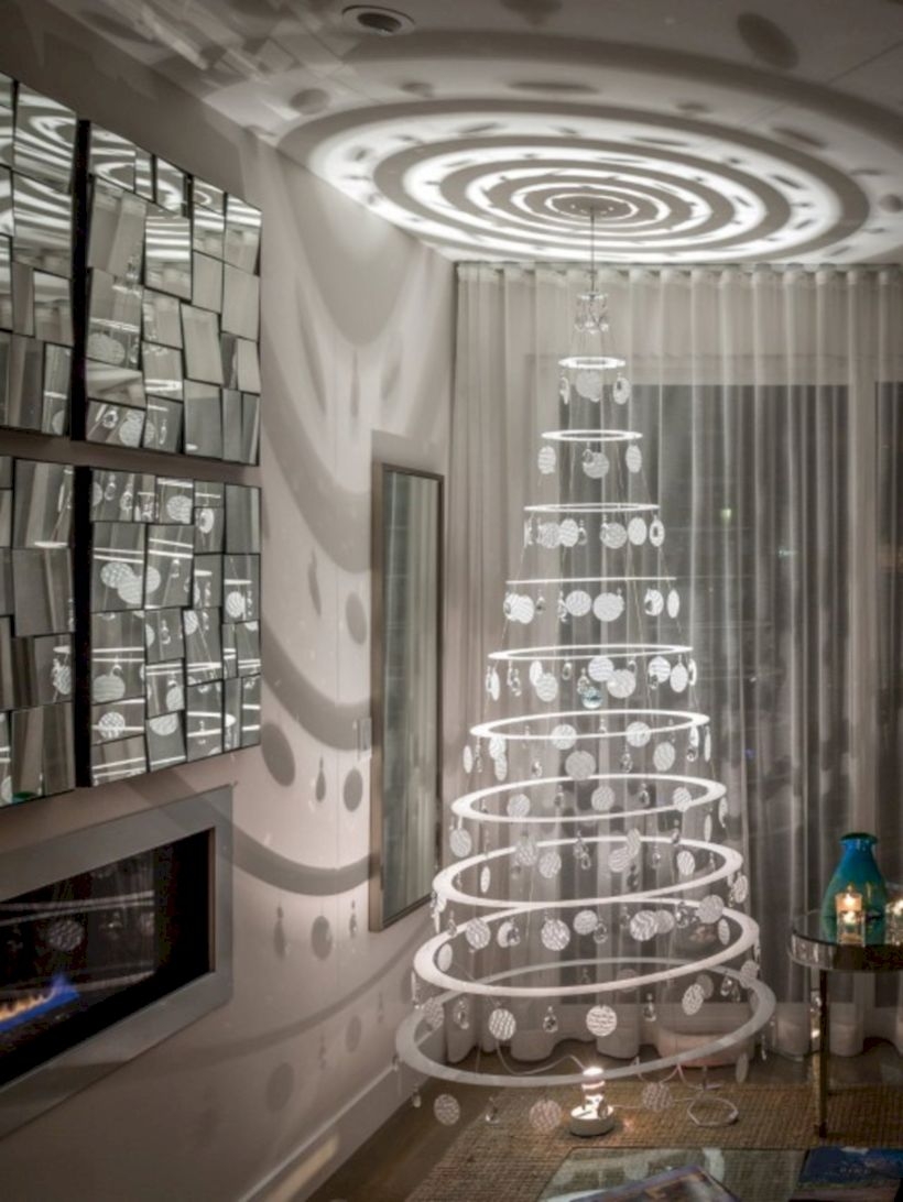 Non-traditional christmas tree to give to your home 06