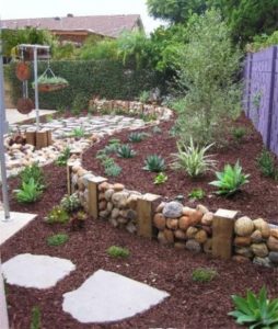Outdoor garden decor landscaping flower beds ideas 26