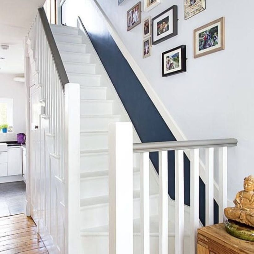 Painted staircase ideas which make your stairs look new 01
