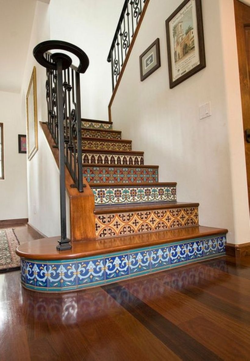 Painted staircase ideas which make your stairs look new 15