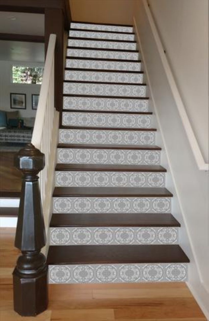Painted staircase ideas which make your stairs look new 18