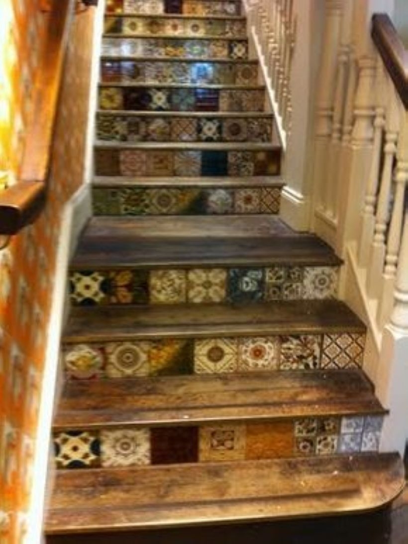Painted staircase ideas which make your stairs look new 24