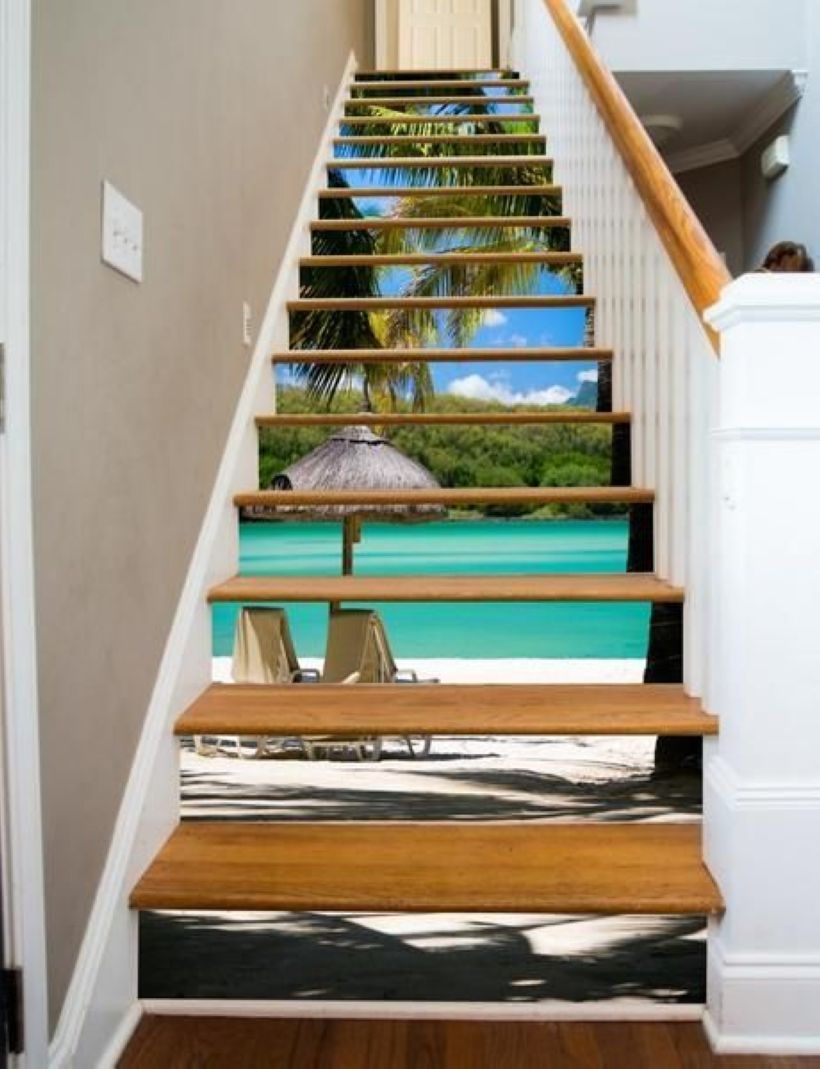 Painted staircase ideas which make your stairs look new 32