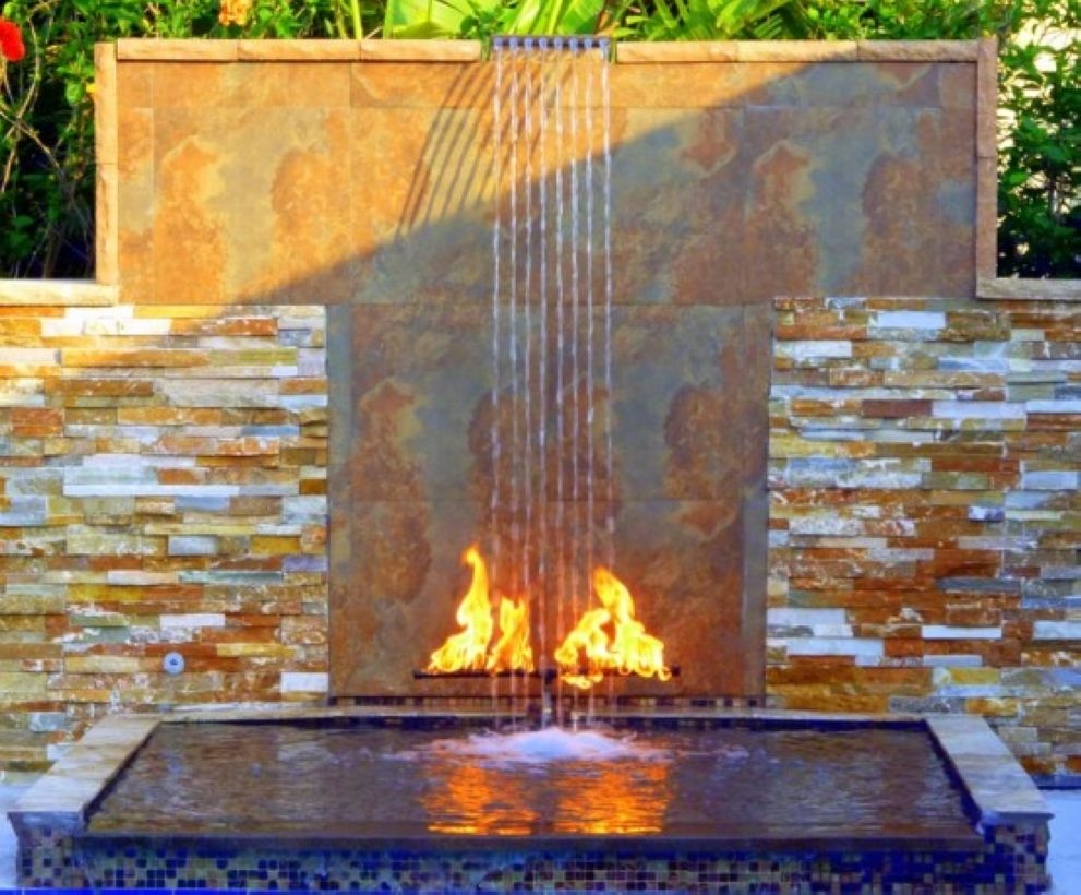 Pool waterfalls ideas for your outdoor space 01