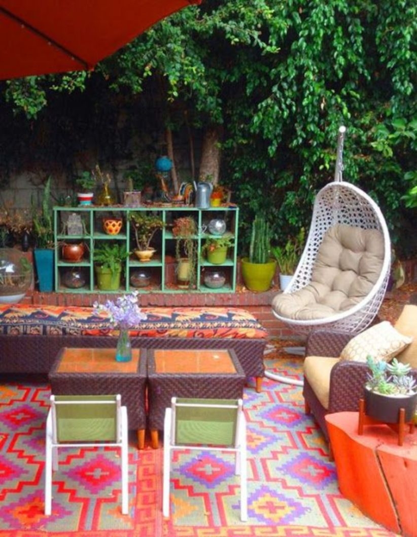 Shabby chic and bohemian garden ideas 05