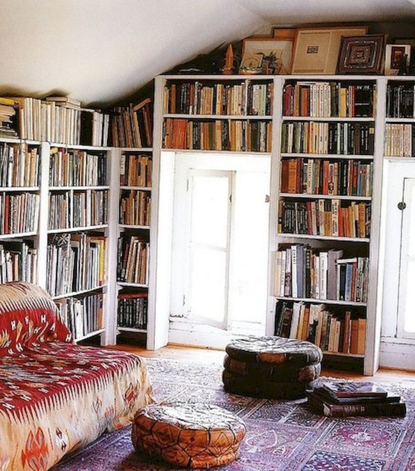 Stunning bookshelves ideas for bedroom decoration 11