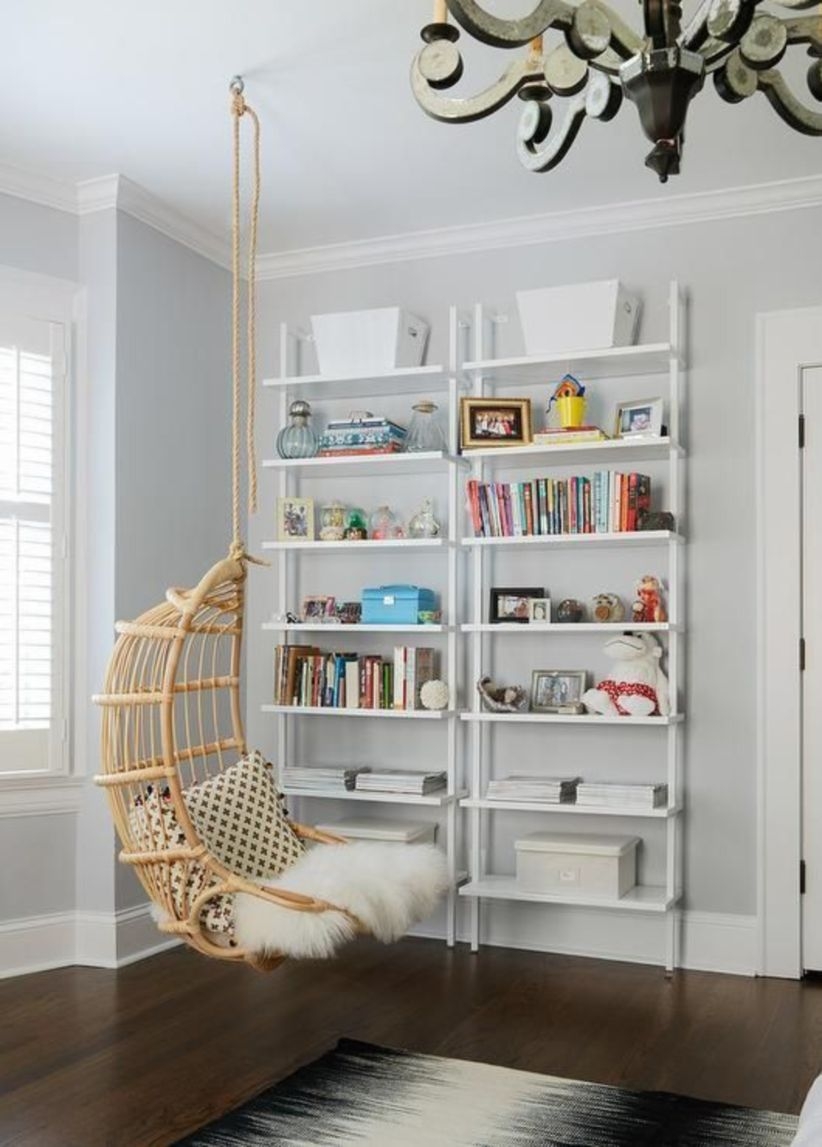 Stunning bookshelves ideas for bedroom decoration 29