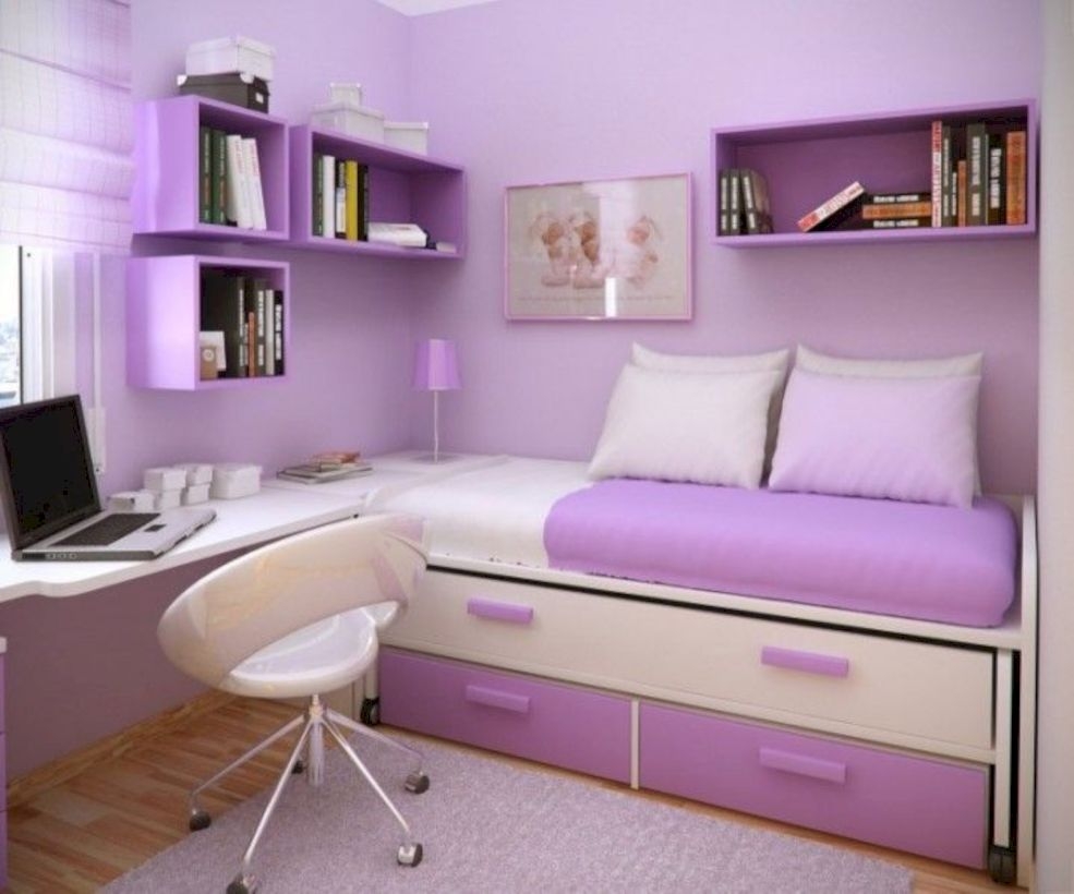 Stunning ideas for small rooms teenage girl bedroom 02
