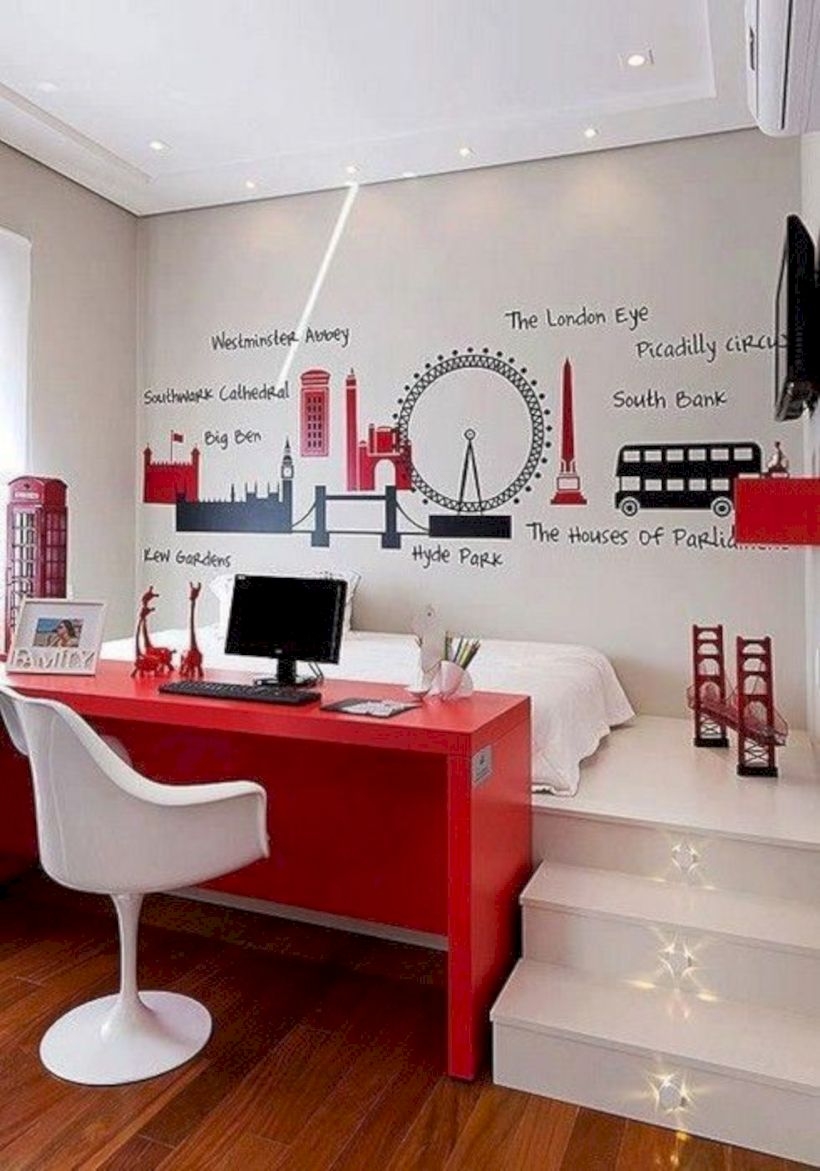 Stunning ideas for small rooms teenage girl bedroom 36