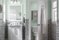 Stunning mosaic tiled wall for your bathroom 03