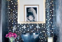 Stunning mosaic tiled wall for your bathroom 11