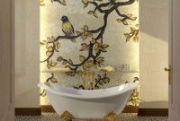 Stunning mosaic tiled wall for your bathroom 15