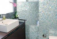 Stunning mosaic tiled wall for your bathroom 22