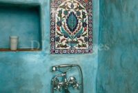 Stunning mosaic tiled wall for your bathroom 26