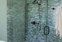 Stunning mosaic tiled wall for your bathroom 36