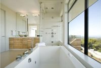 Stunning wood accents to refresh your bathroom 05