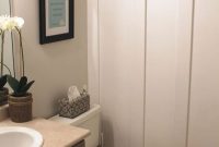Stunning wood accents to refresh your bathroom 06
