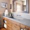Stunning wood accents to refresh your bathroom 15