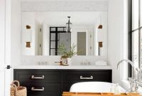 Stunning wood accents to refresh your bathroom 18
