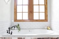 Stunning wood accents to refresh your bathroom 19