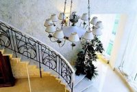 Ways to decorate with chandelier over the stairs 22