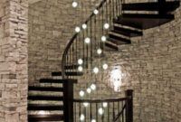 Ways to decorate with chandelier over the stairs 26