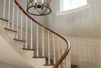 Ways to decorate with chandelier over the stairs 40