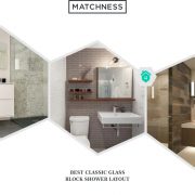 18. classic glass block shower