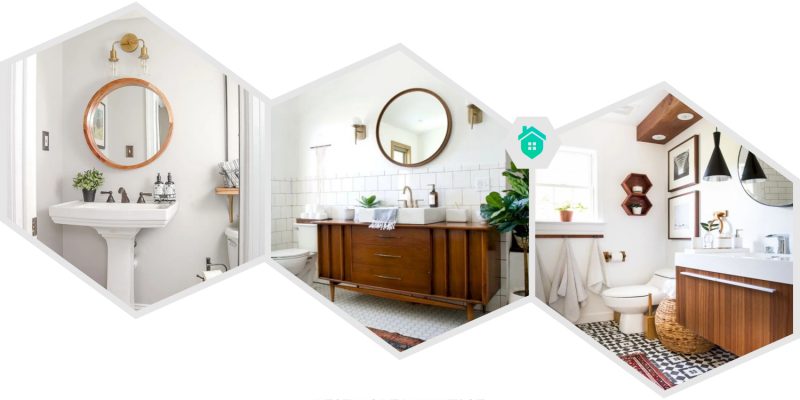 21. modern vintage bathroom