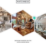 29. modern rustic living room