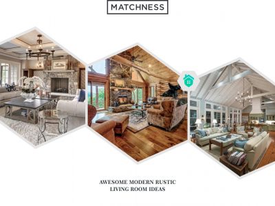 29. modern rustic living room