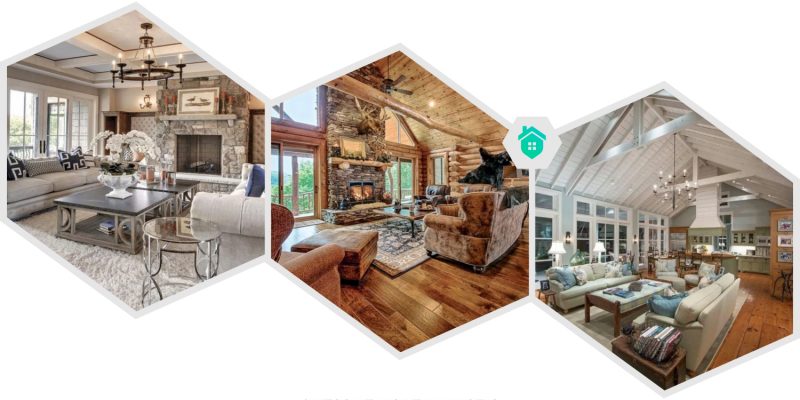 29. modern rustic living room