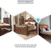 30. wooden king size bed