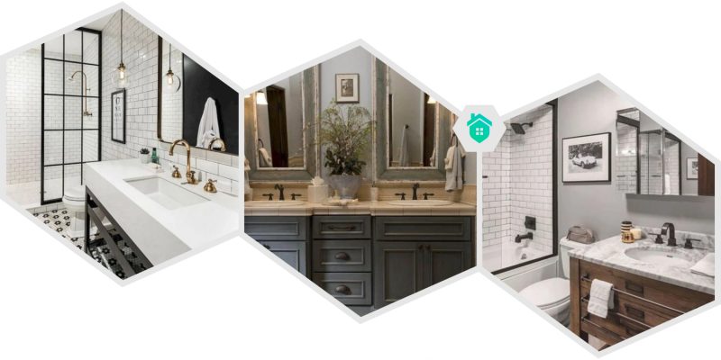 32. farmhouse bathroom design