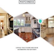 36. lovely tile floor bathroom and kitchen