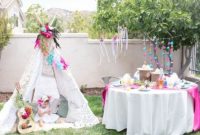 Bohemian tribal teepee party, a girl's birthday party for the tribe