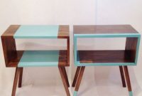 Diy media console that has a mid-century modern style