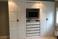 Ikea pax wardrobes hacked to look built in