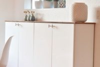 Ikea hack - kitchen cabinets as sideboard