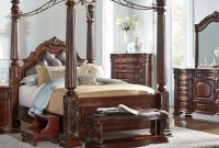 Luxury king size bed with wooden frame